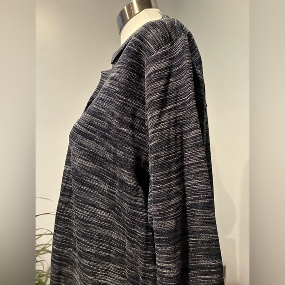 J Jill Wearever Collection New W/Tags Size L Textured Fabric Button Front - Picture 7 of 15